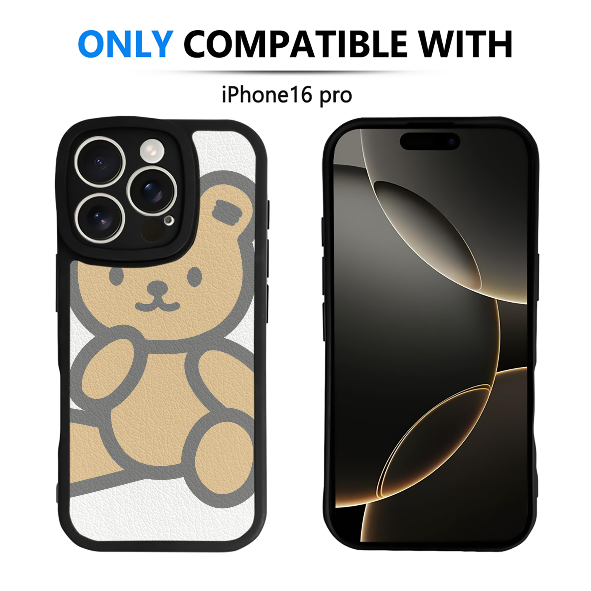 （画像用） Hello Kitty ハローキティ 【iPhone 16シリーズ対応】シリコンスマホケース（レザー調） 材質：シリコン